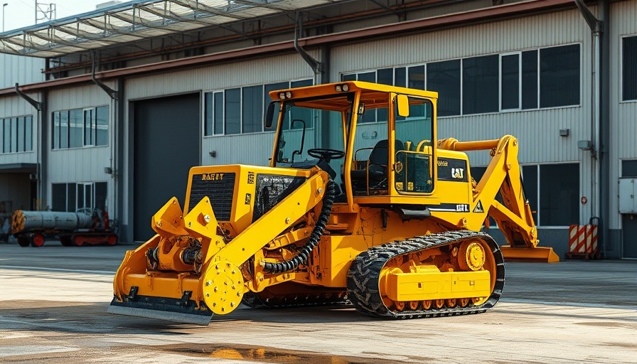 Trenchers and Stump Cutters for Outdoor Living Spaces - Powerful trencher in industrial setting.