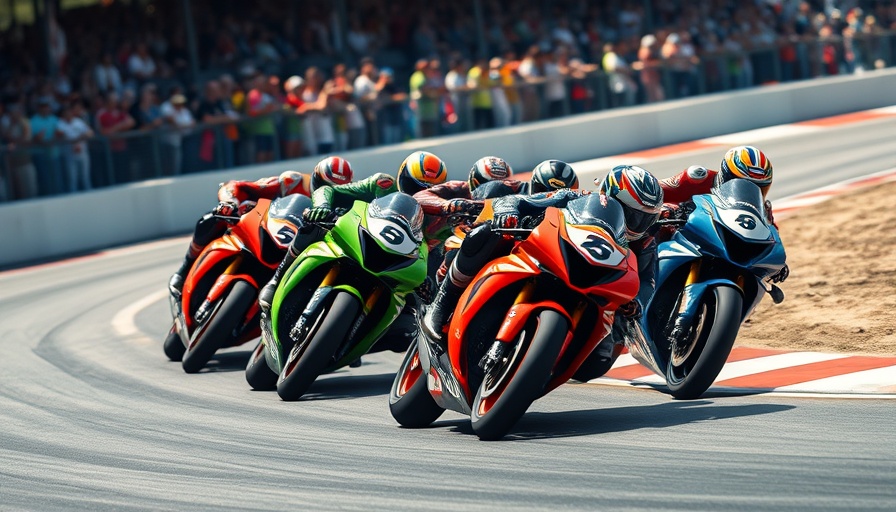 Motorcycle race in action at Brazilian GP MotoGP 2026.