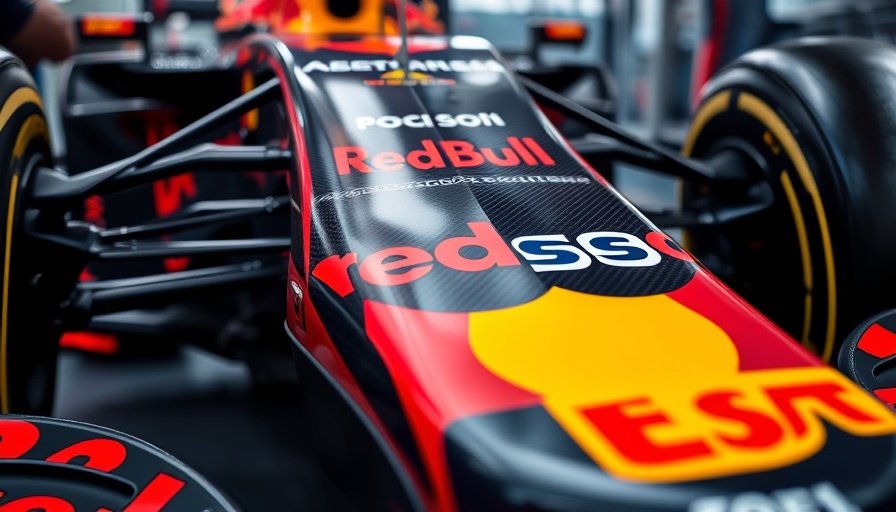 F1 Belgian Grand Prix upgrades on a car's front wing with sponsor logos.