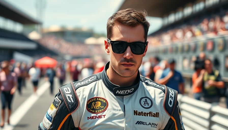 NASCAR driver in sunglasses at race track, NASCAR Penalty Controversy