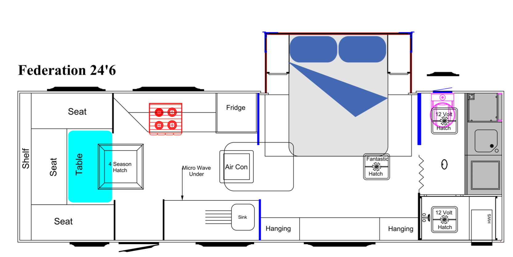 Sunland Caravans 24'6 Federation