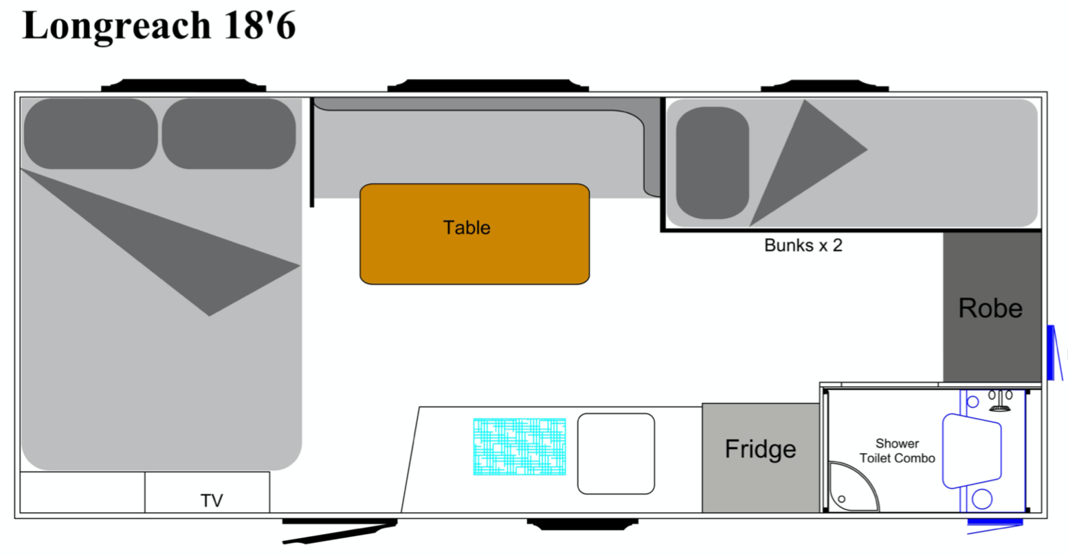 Sunland Caravans Longreach 18'6" Family Off Road Caravan