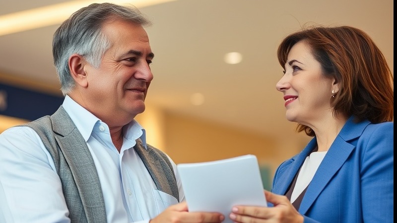 tailored loan solutions, confident, assisting small businesses, photorealistic, cozy suburban bank branch, highly detailed, paperwork and calculators, precise imagery, burgundy and tan, warm afternoon light, shot with a 24mm lens.