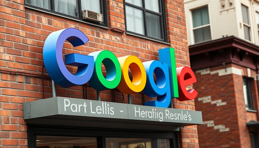 Colorful Google sign on a brick building, AI quantization drawbacks.
