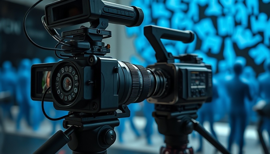 Abstract video camera capturing, representing ethical AI concepts.