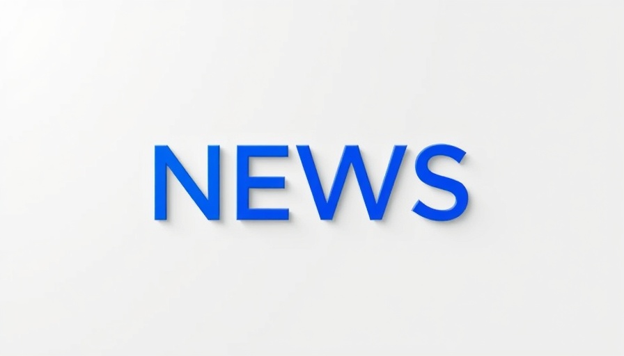 Bold blue news logo design on white background for AI courses.