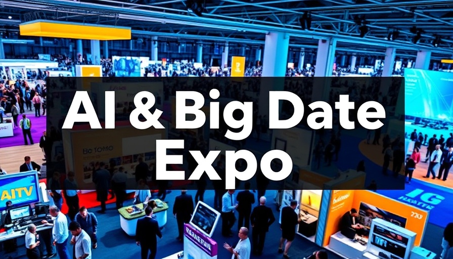 Generative AI Expo banner showcasing tech event details.