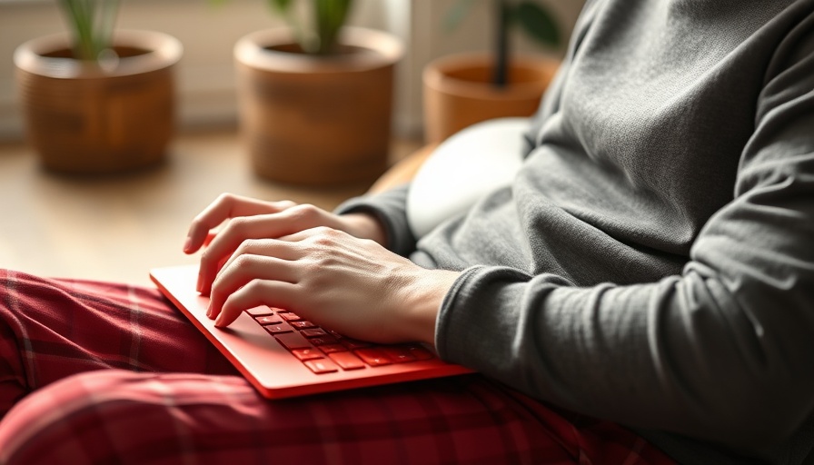 Typing on Surface Pro in cozy setting, NVIDIA AI Japan context.