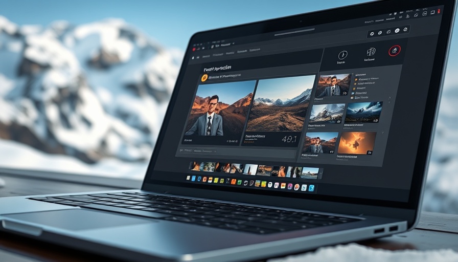 Digital content protection interface displaying image comparison on laptop.