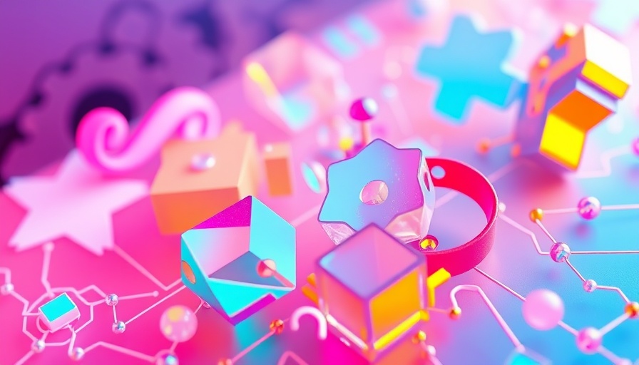 Futuristic AI cybersecurity concepts with abstract 3D designs.