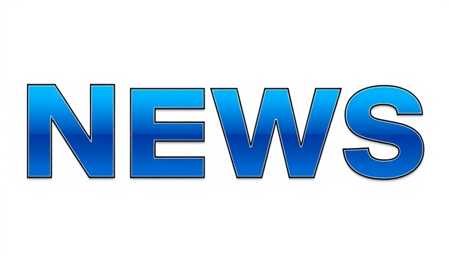 Modern news logo in blue and black typography