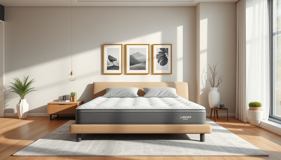Modern room with cooling mattresses and stylish decor.