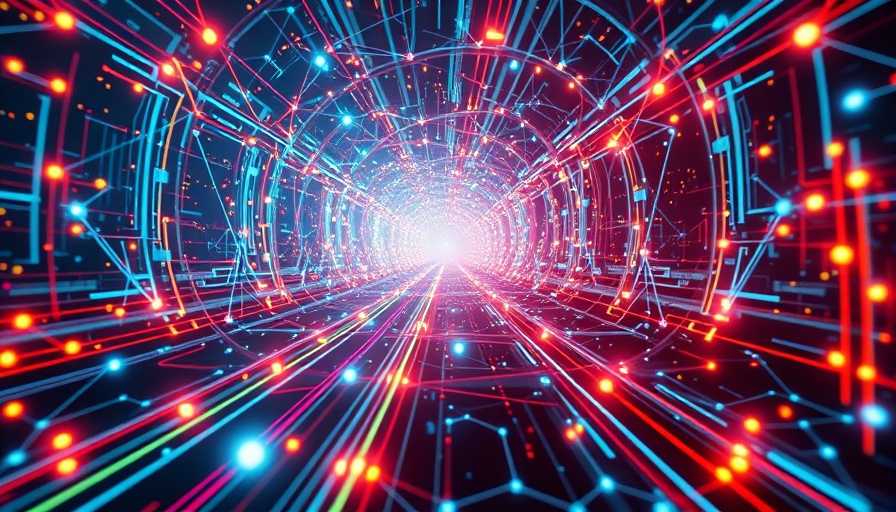Futuristic AI storytelling digital scene with glowing neural pathways.