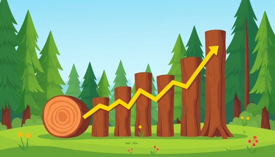 Application Monitoring graph in forest setting with trend line