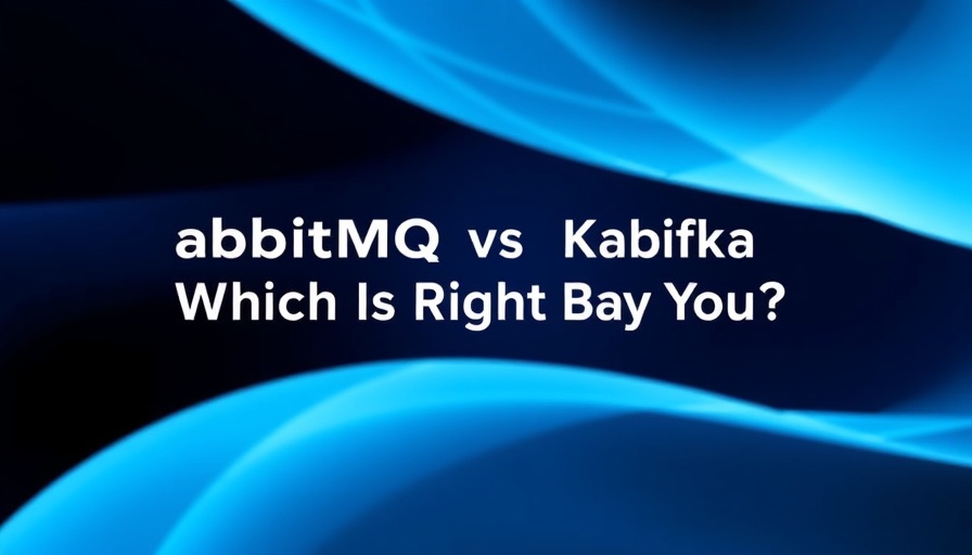 RabbitMQ vs Kafka blog banner with abstract gradient background