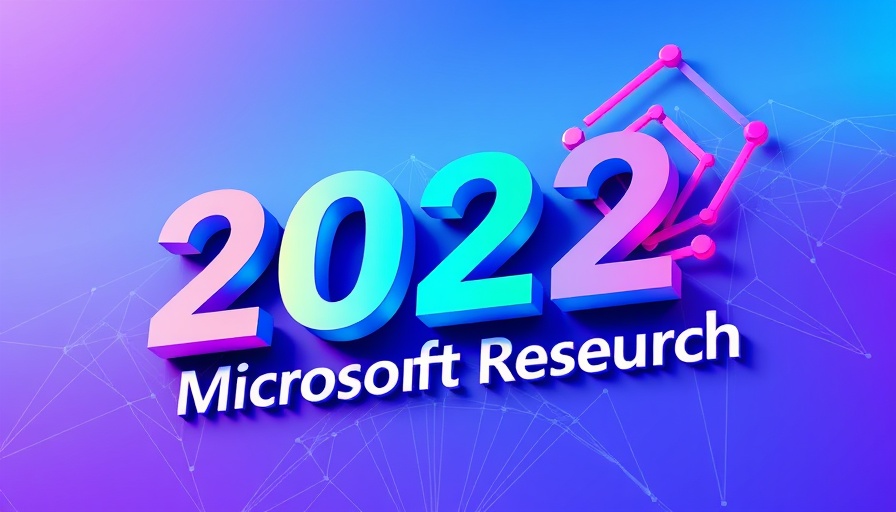 AI innovation in Microsoft 2022 visual with abstract design