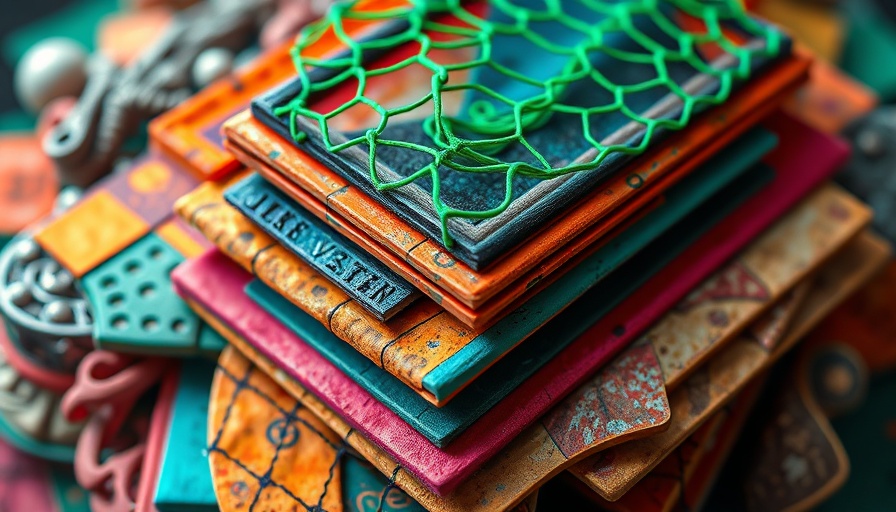 Abstract depiction of biomedical image analysis with vibrant patterns.