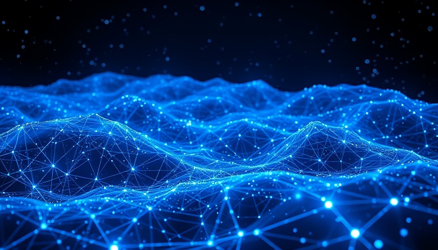 AI in chemicals visualized with futuristic digital patterns.