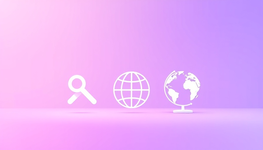 GraphRAG Innovation icons with search, network, globe on gradient.