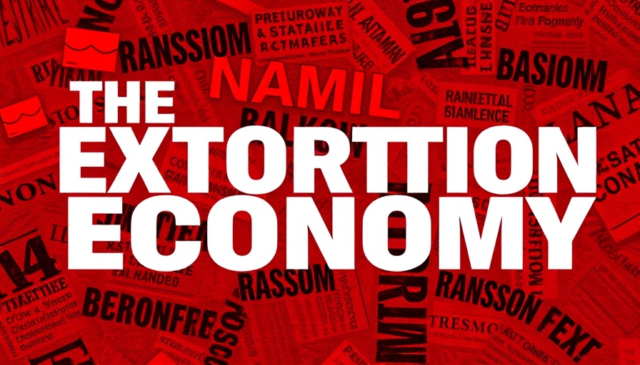 AI safety in digital extortion economy graphic.
