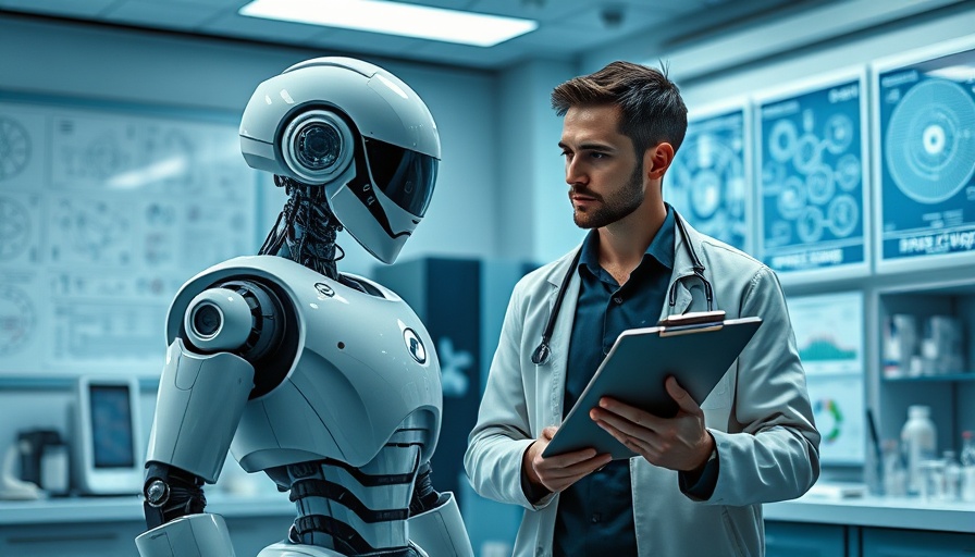 Generative AI: Human and robot collaborating in a lab environment