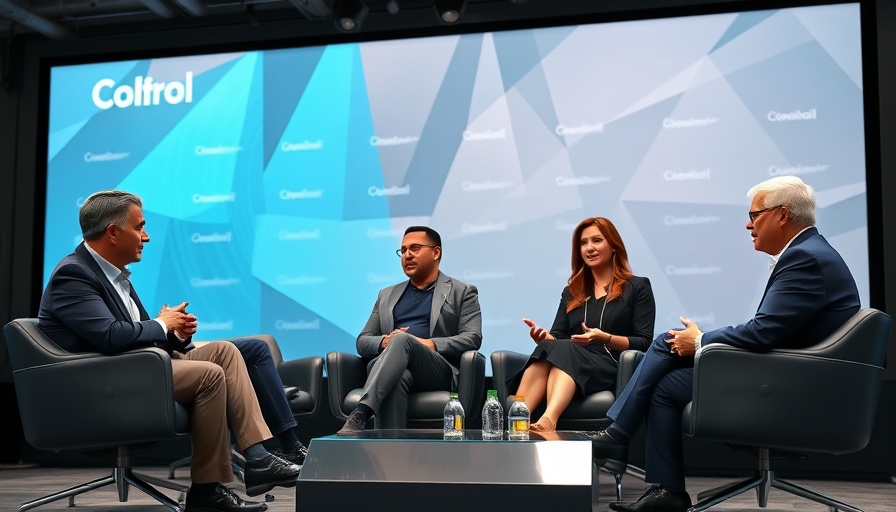 Panel discussion on AI Ventures at tech conference stage.