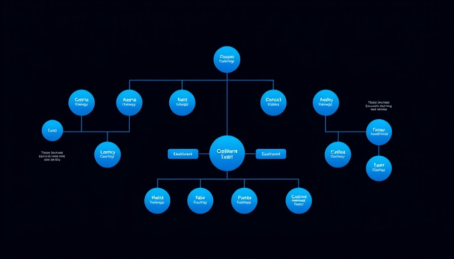 AI agents organizational flowchart with job roles and hierarchy.