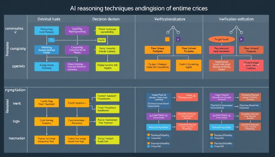 AI reasoning technique comparison diagram with tree structures