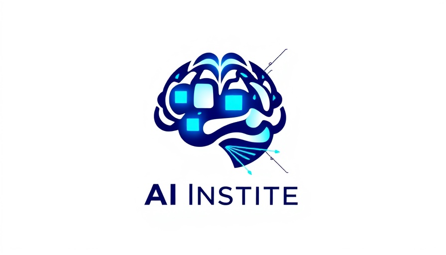 Logo of AI growth with brain and digital elements.