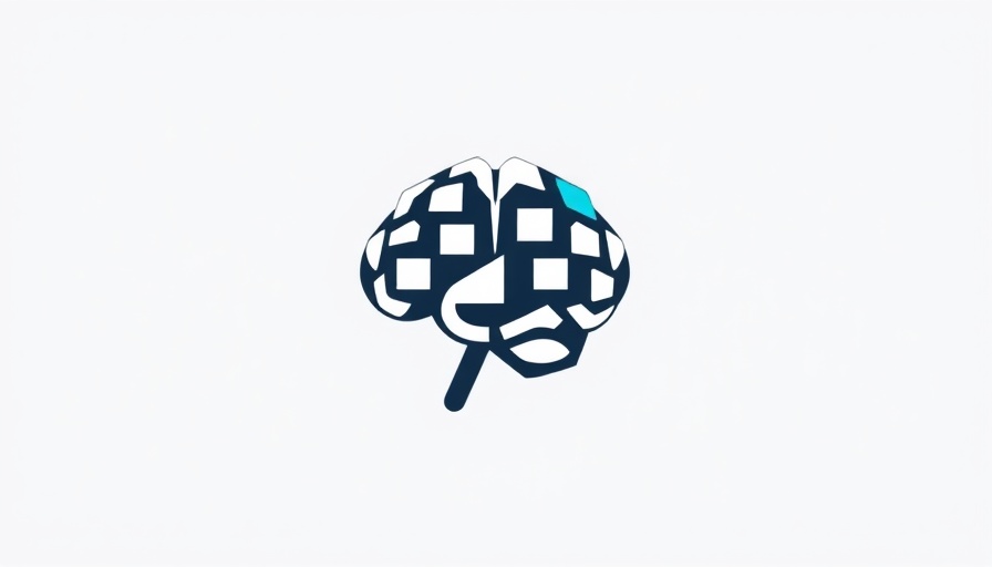 Abstract AI policy shifts logo design with blue accents.