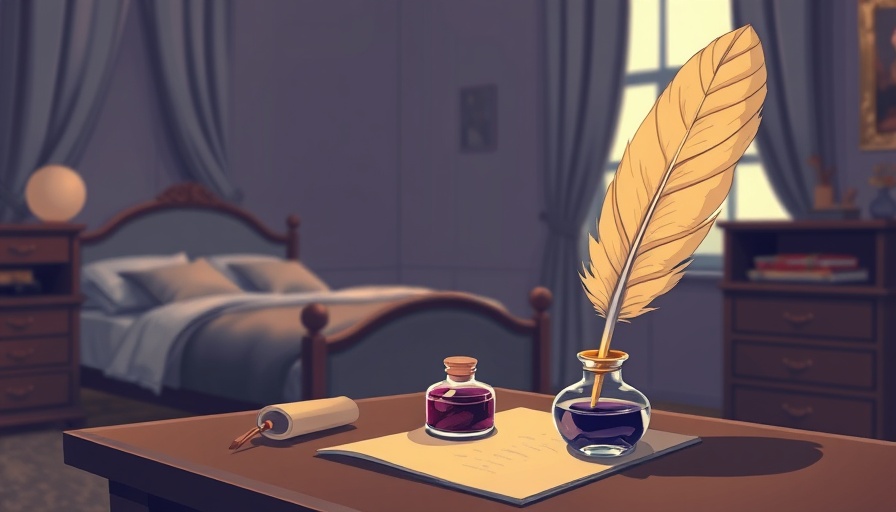 Cartoon quill and ink pot symbolize application monitoring
