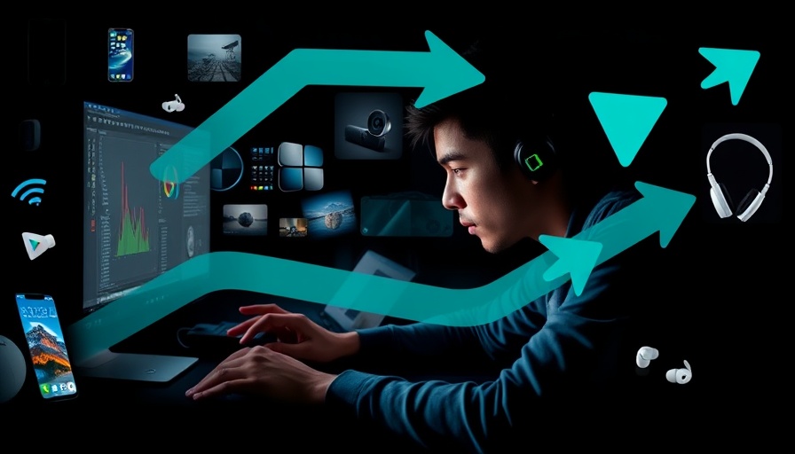Collage for tech documentaries featuring gadgets and a person working at a laptop.