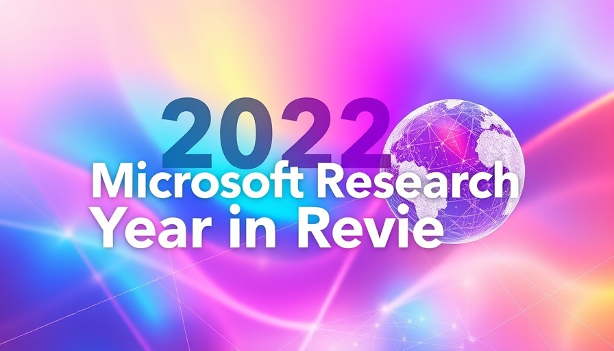 Microsoft AI Research 2022 futuristic abstract with geometric designs