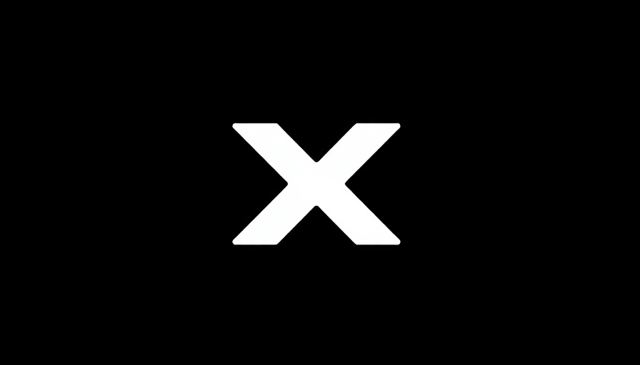 Minimalist logo with white 'X' on black background for AI customization