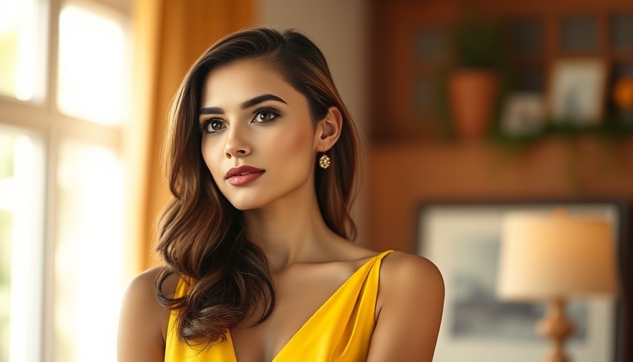Confident woman embracing leadership qualities, reflective expression.