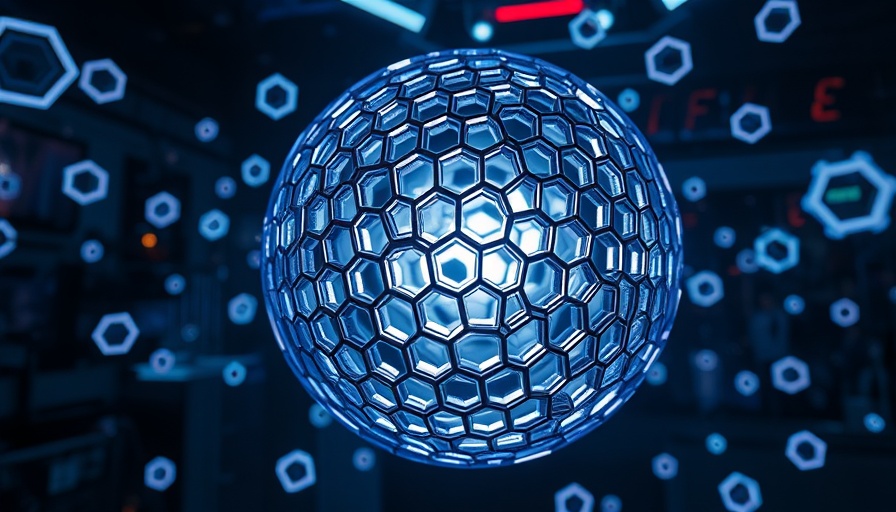 Futuristic sphere symbolizing methane abatement technology.