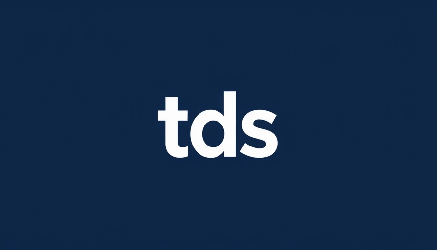 Minimalist 'tds' logo on a blue background
