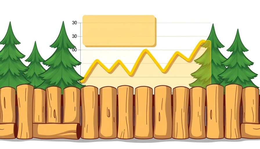 Cartoon style application monitoring graph with forest backdrop.