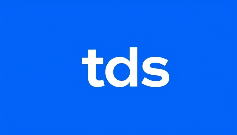 Minimalist 'tds' logo on blue background for Graph AI Models