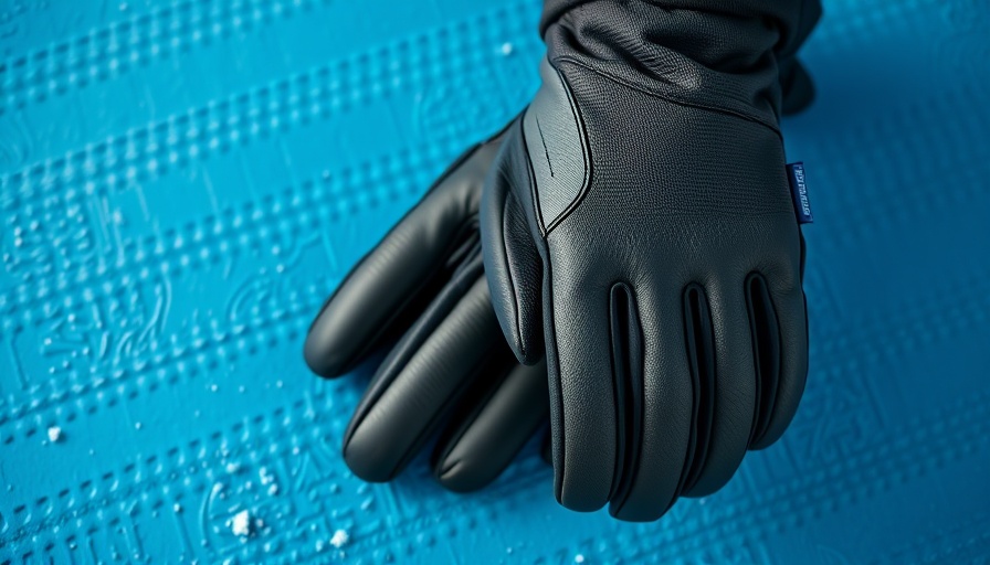 Innovative ski gloves showcasing modern design and materials.