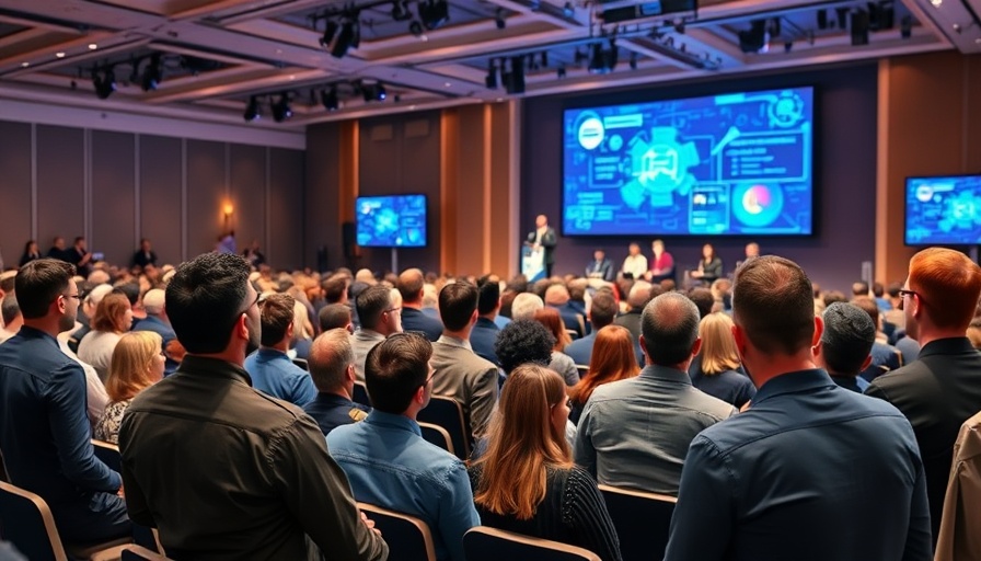 AI misinformation panel at tech conference.