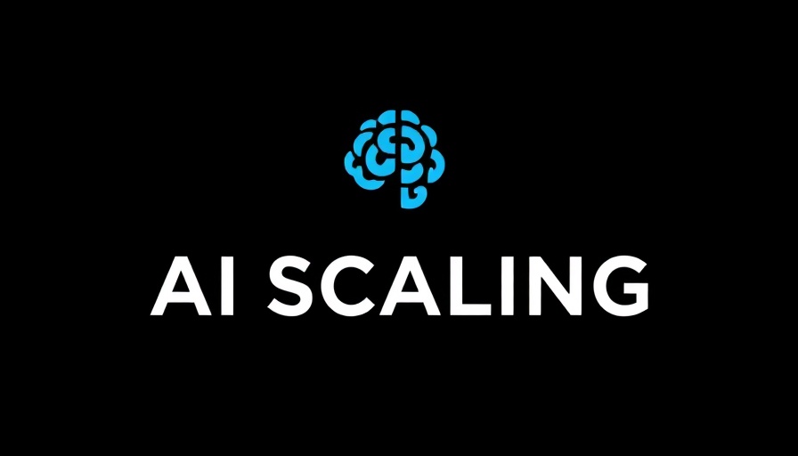 AI Scaling debate text graphic with modern design.