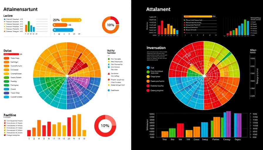 Waffle charts displaying educational data by districts