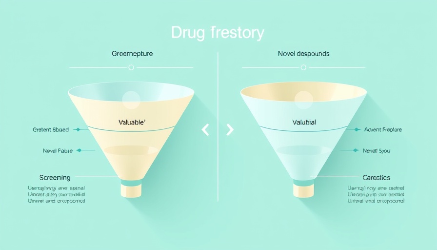 Infographic of TamGen drug discovery stages showing compound assessment.