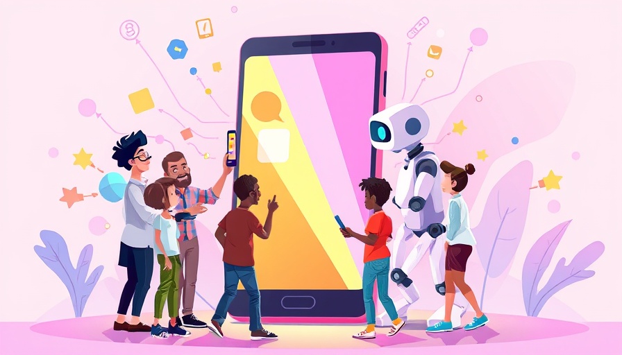 Illustration of machine learning fact-checking with humans and robot.
