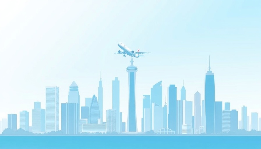 Airplane taking off over city skyline symbolizing CEO stakeholder relationships
