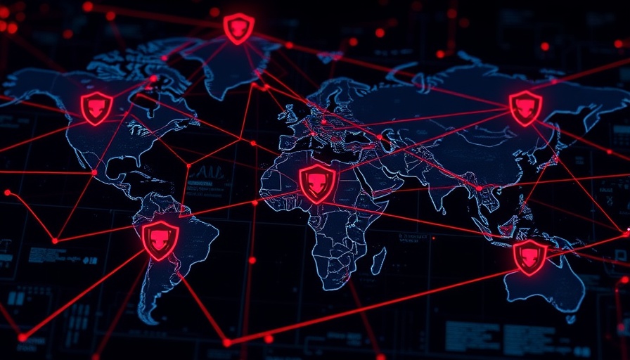 Digital map displaying global DDoS Campaign network activity