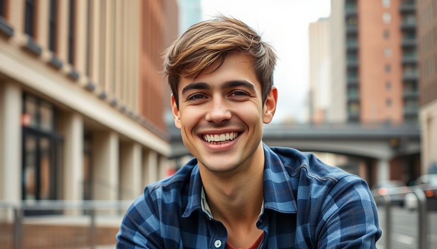 Portrait of a smiling man in an urban setting, OpenAI Sora leak