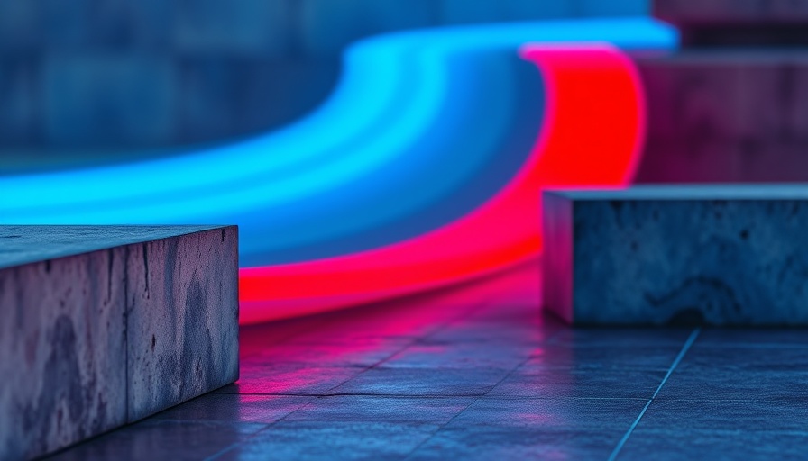 Abstract AI pathways breaking through concrete for AI personalization.