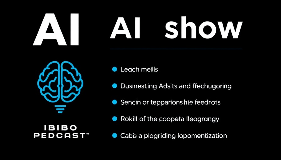 AI business strategies podcast episode poster featuring key topics